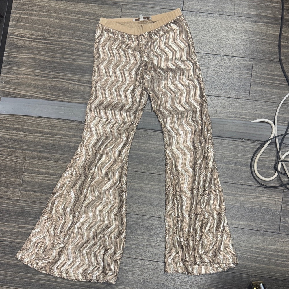 Stylish Tan Flare Pants